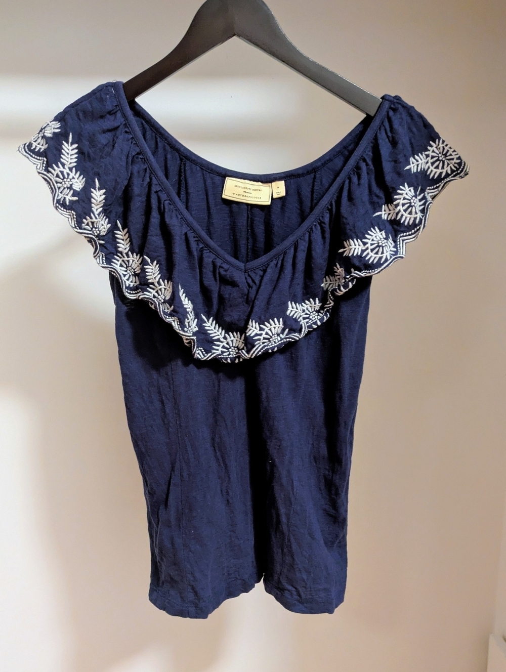 Anthropologie Mouinette Soeurs “Julieta” Embroidered Top Size Medium